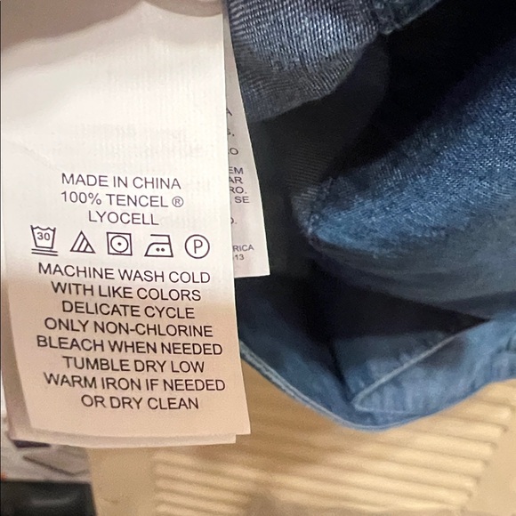 kate spade Chambray Off-Shoulder Blouse - Picture 9 of 10